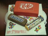 Kit-kat birthday cake